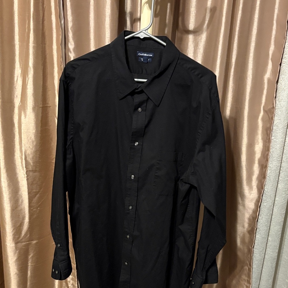 Croft & Barrow Men's Classic Black Dress Shirt